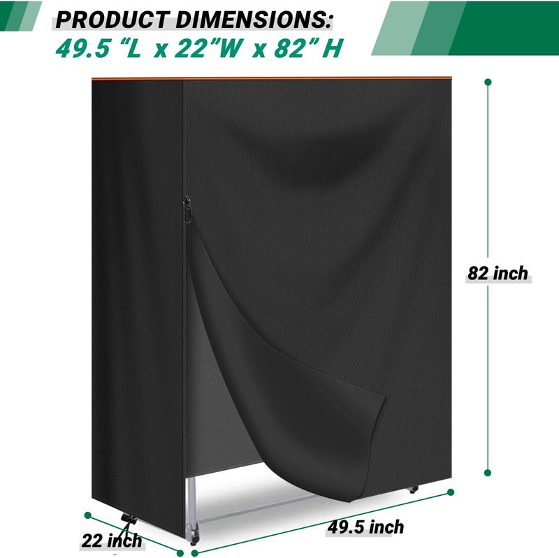 CATOTEL Basketball Arcade Game Cover Waterproof 420D Oxford Protective Electronic Basketball Game Dust Cover for Home Commercial 49.5"L X 22"W X 82"H (Only Cover) - Image 2